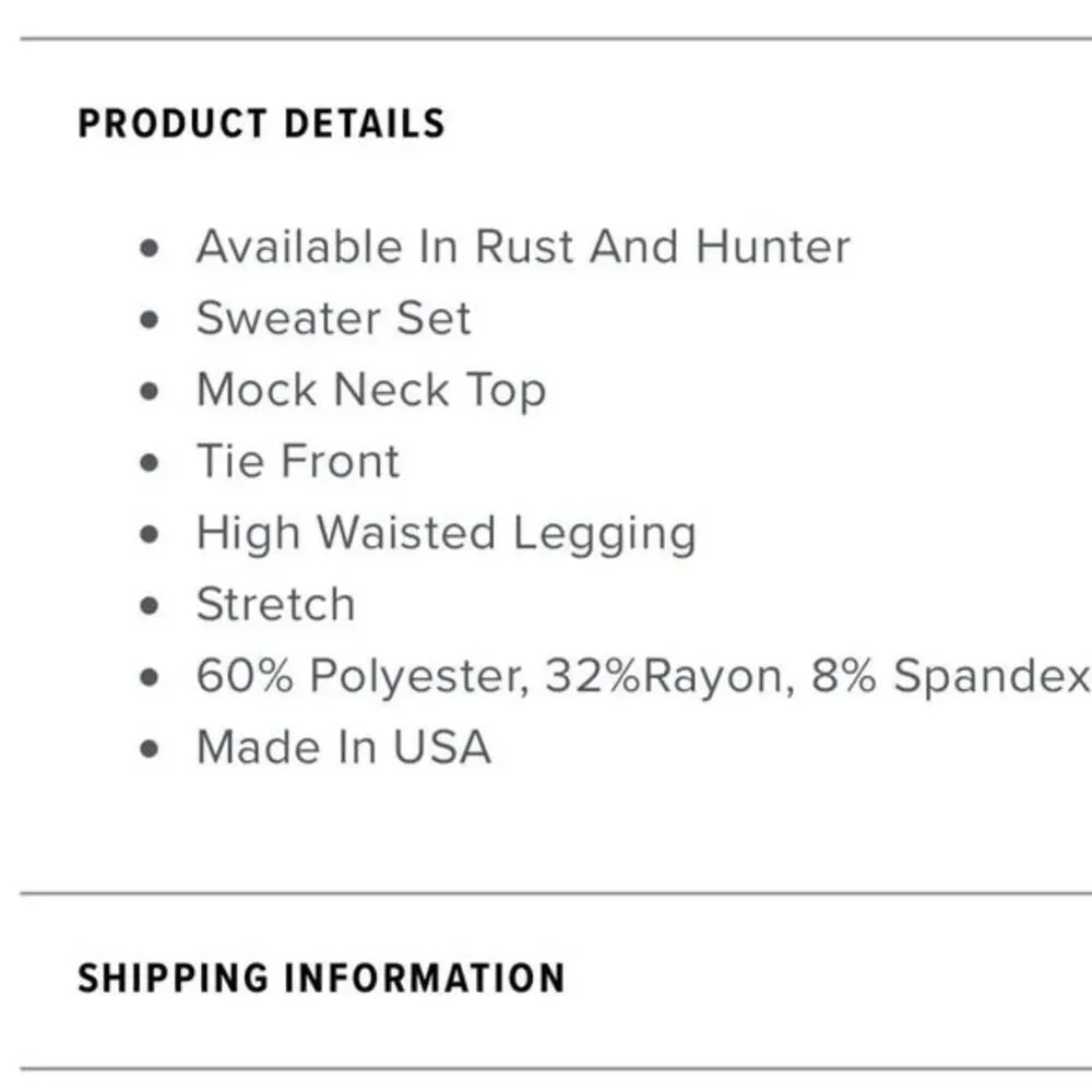 Restart Legging Set - Rust- Never Used - Picture 8 of 8